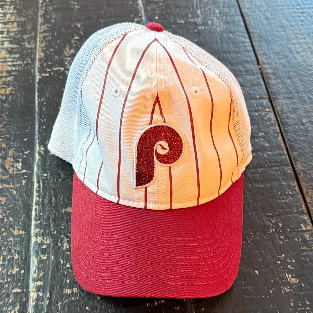 Red and White Phillies Baseball Cap
